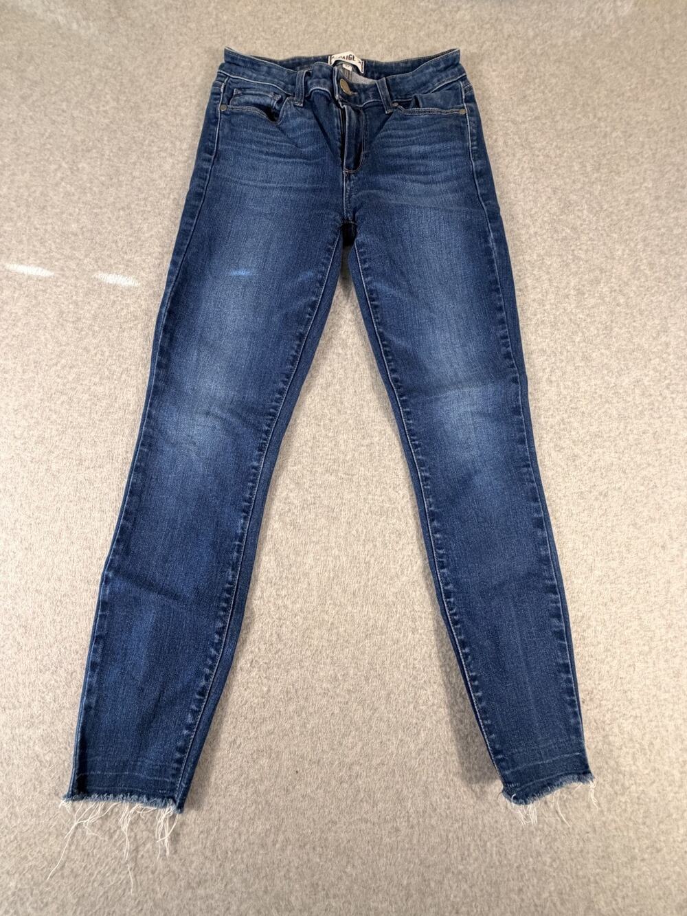 Paige Verdugo Ankle Skinny Jeans Dark Wash Size 27